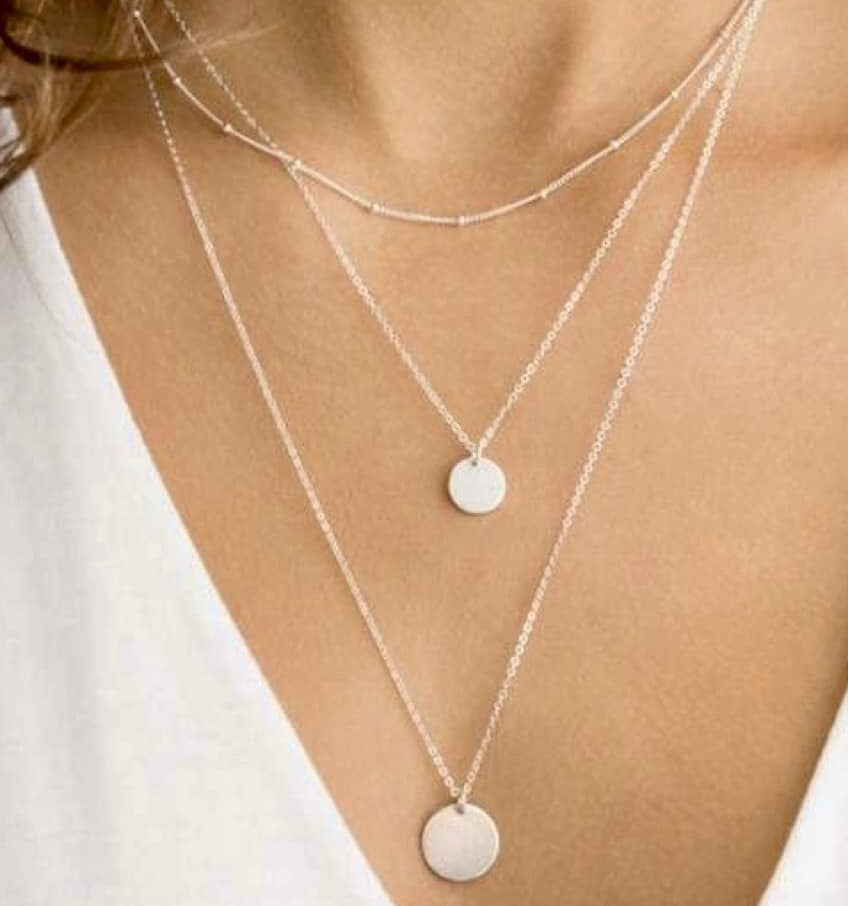 Triple Layer Necklace - Mulberry Skies