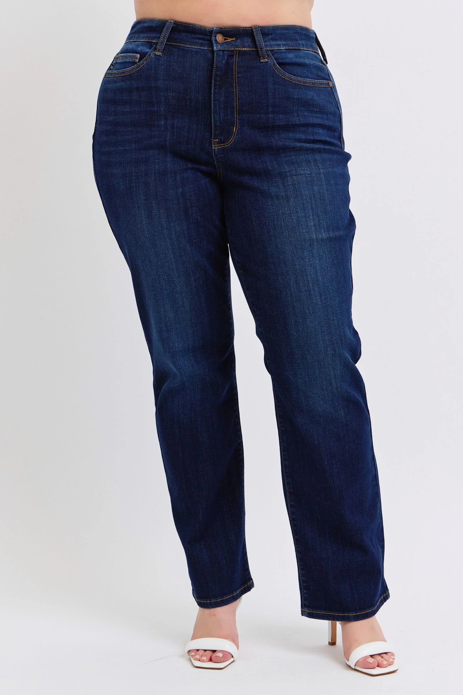 Judy Blue Straight Fit Jeans 82627DK - Mulberry Skies