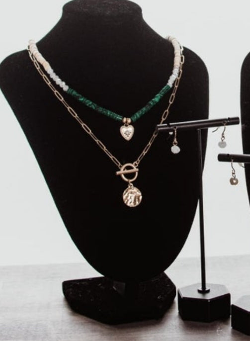 Aislinn Necklace and Earrings Set - Mulberry Skies