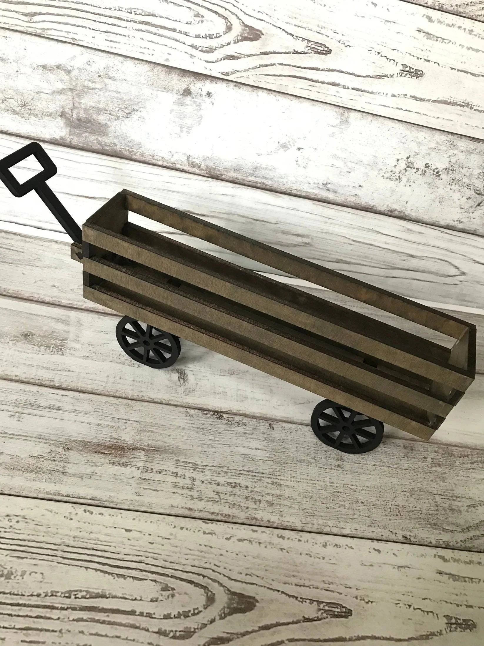 UNFINISHED & Unassembled Shelf Sitter or Wagon DIY Set-Mulberry Skies