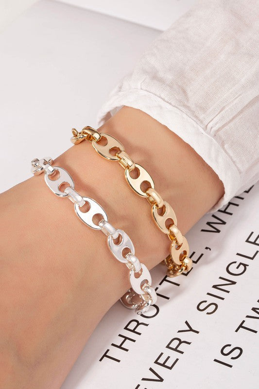 Chunky Marina Chain Bracelet-Mulberry Skies