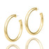Gold Hoop Earrings-Mulberry Skies