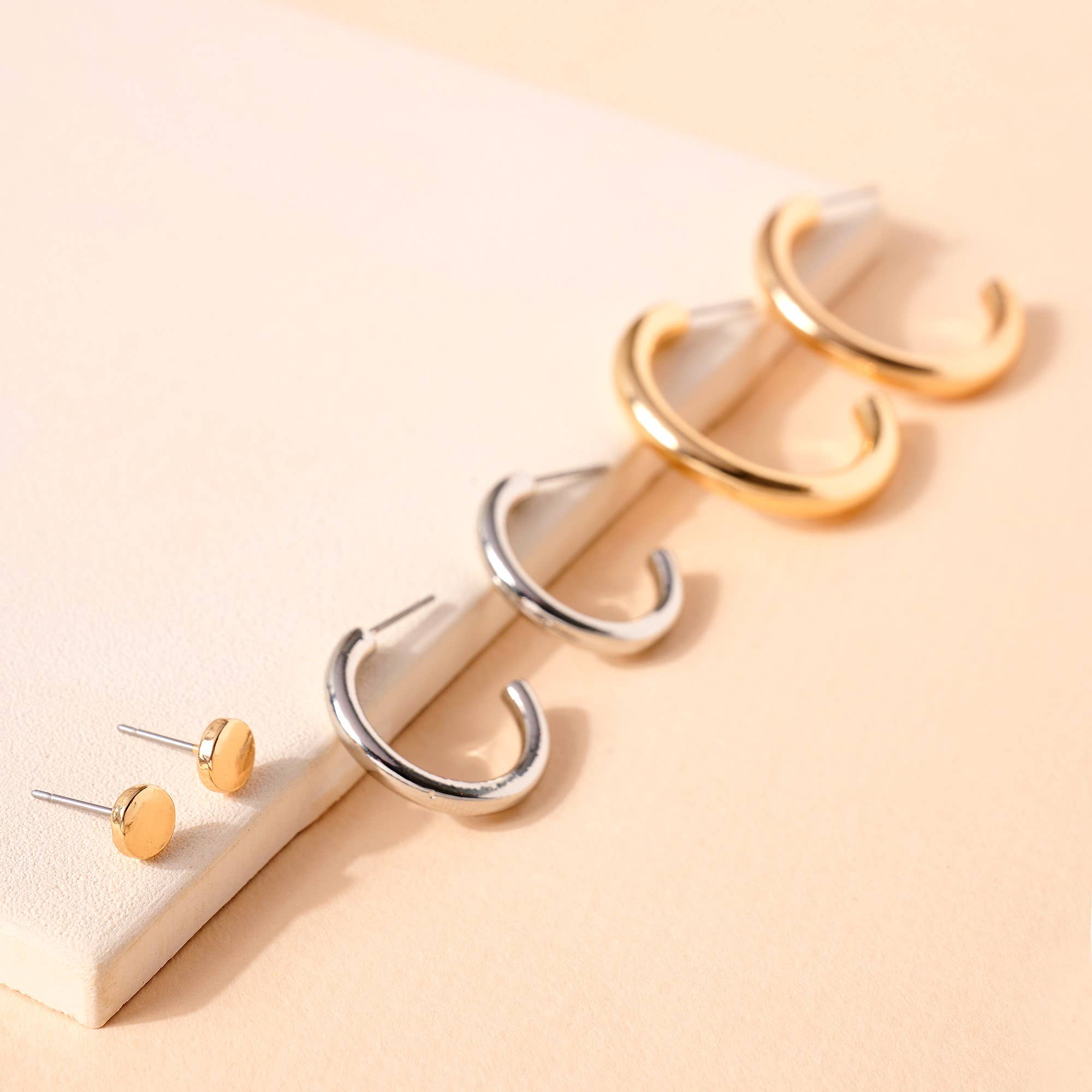 Hoop Earrings Set-Mulberry Skies