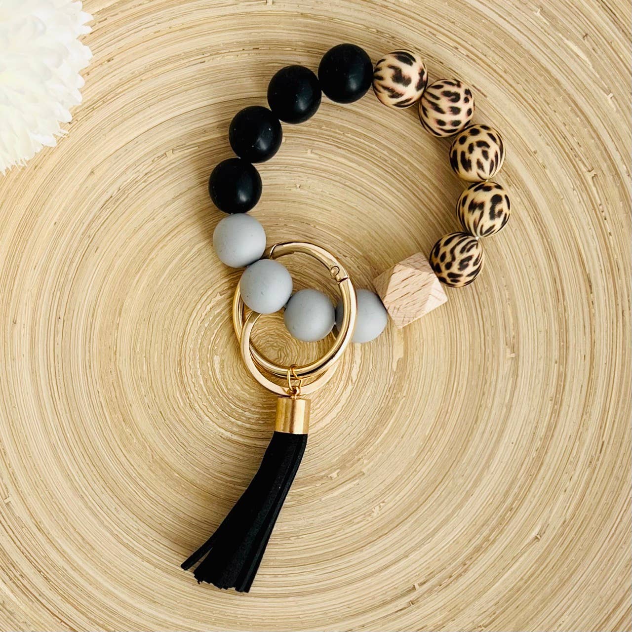 Silicone Bangle Keychains-Mulberry Skies