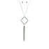 Silver Geometric Tassel Necklace & Earring Set-Mulberry Skies