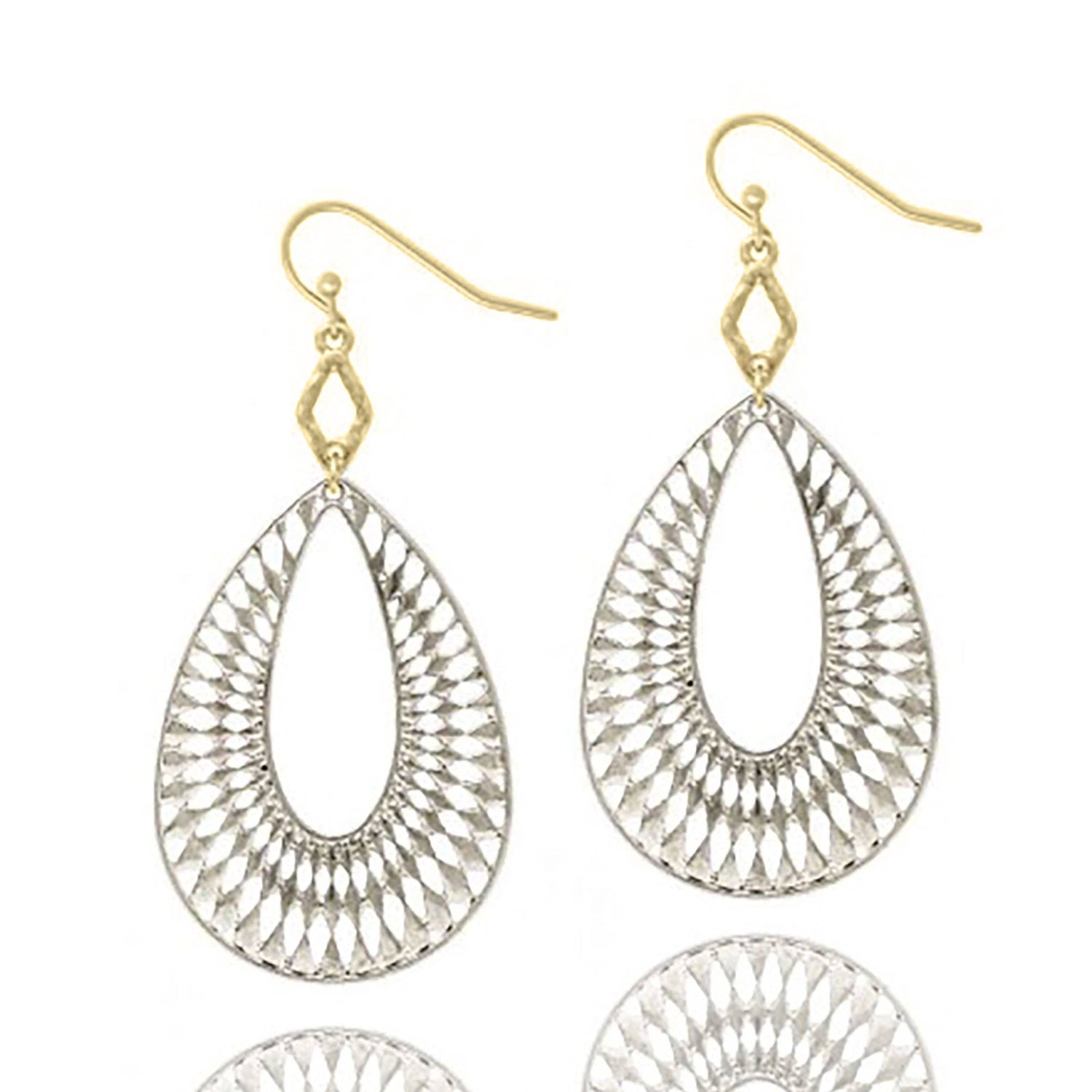 Teardrop Aztec Dangle Earrings-Mulberry Skies