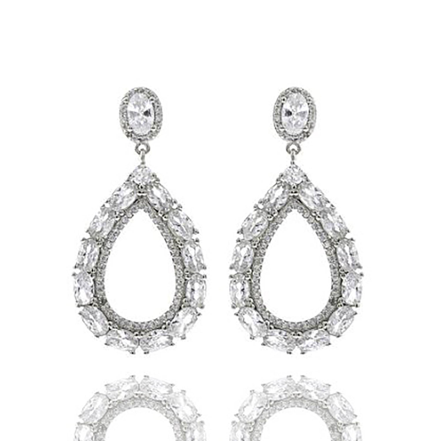 Teardrop Dangle Earrings-Mulberry Skies