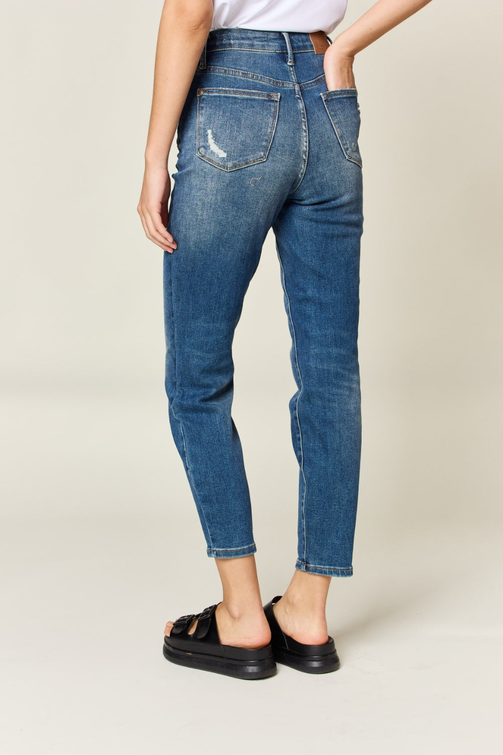 Judy Blue Tummy Control High Waist Slim Jeans - Mulberry Skies