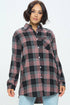 Oversized Plaid Flannel-Mulberry Skies