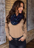No End In Sight Infinity Scarf- Navy - Mulberry Skies