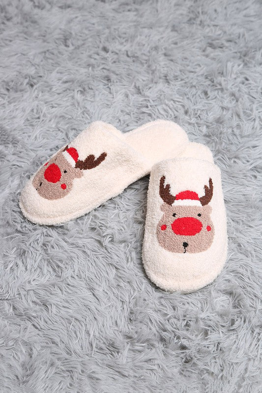 Super Lux Reindeer Slippers