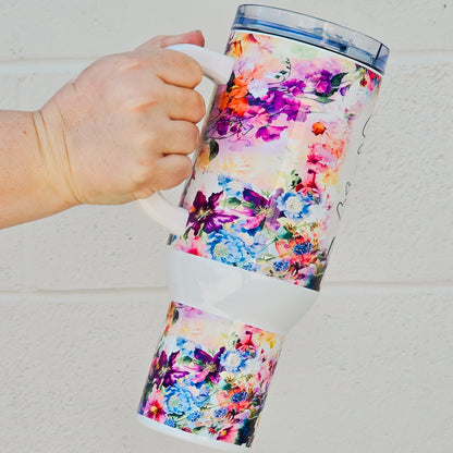 She Is Mom 40oz Tumbler - Mulberry Skies