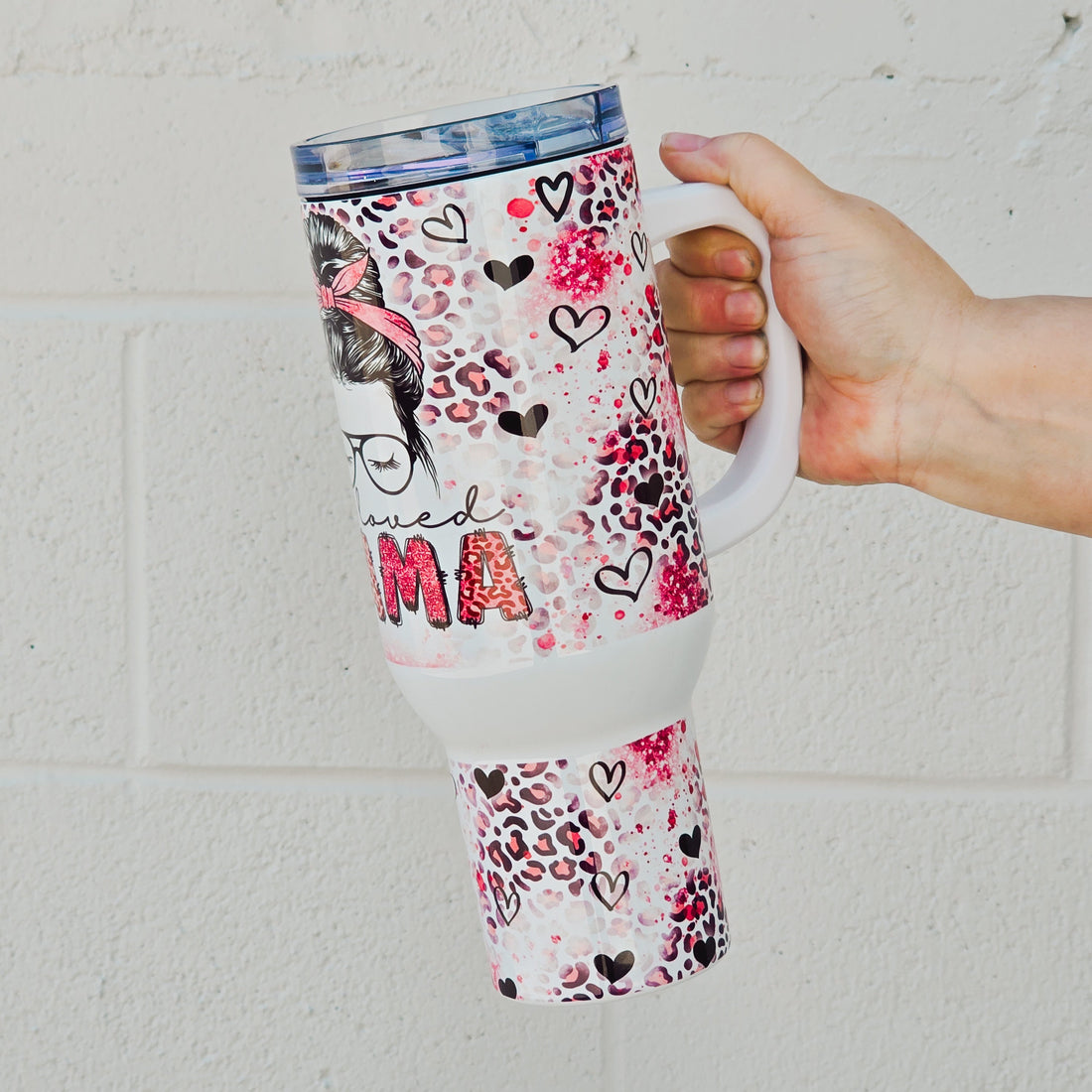 One Loved Mama 40oz Tumbler - Mulberry Skies