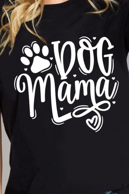 DOG MAMA Graphic Cotton T-Shirt - Mulberry Skies