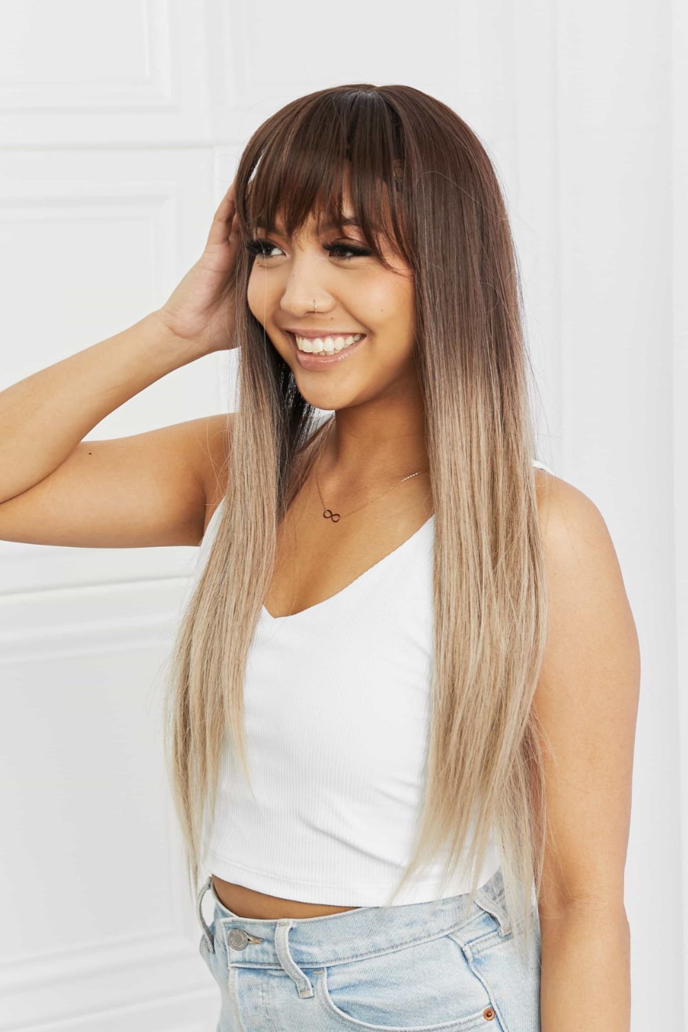 Long Straight Synthetic Wigs 26&