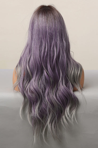 Elegant Wave Full Machine Synthetic Wigs in Purple 26&