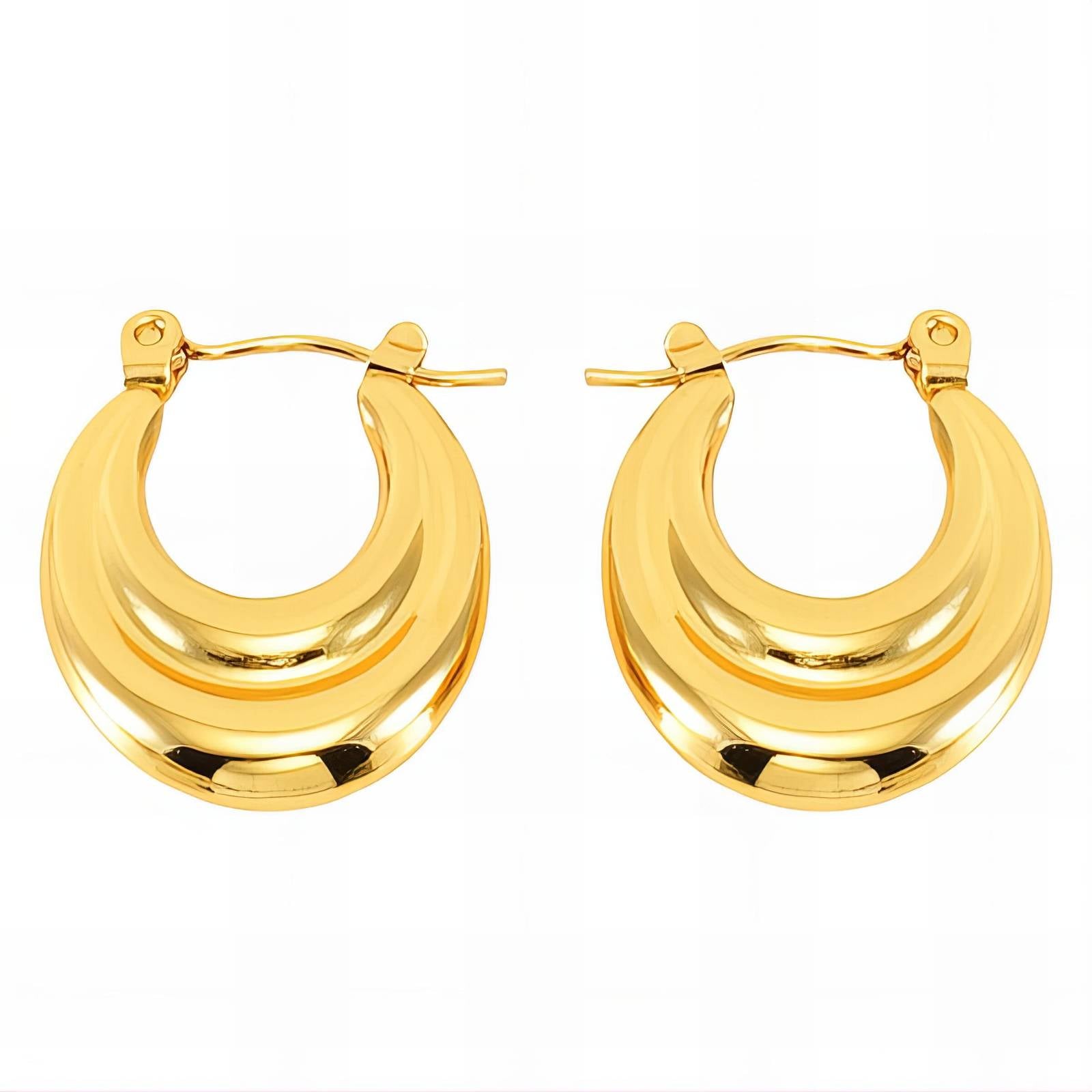 18K gold-plated Stainless-steel earrings 89344-0