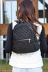 Lexi Quilted Backpack - Mulberry Skies