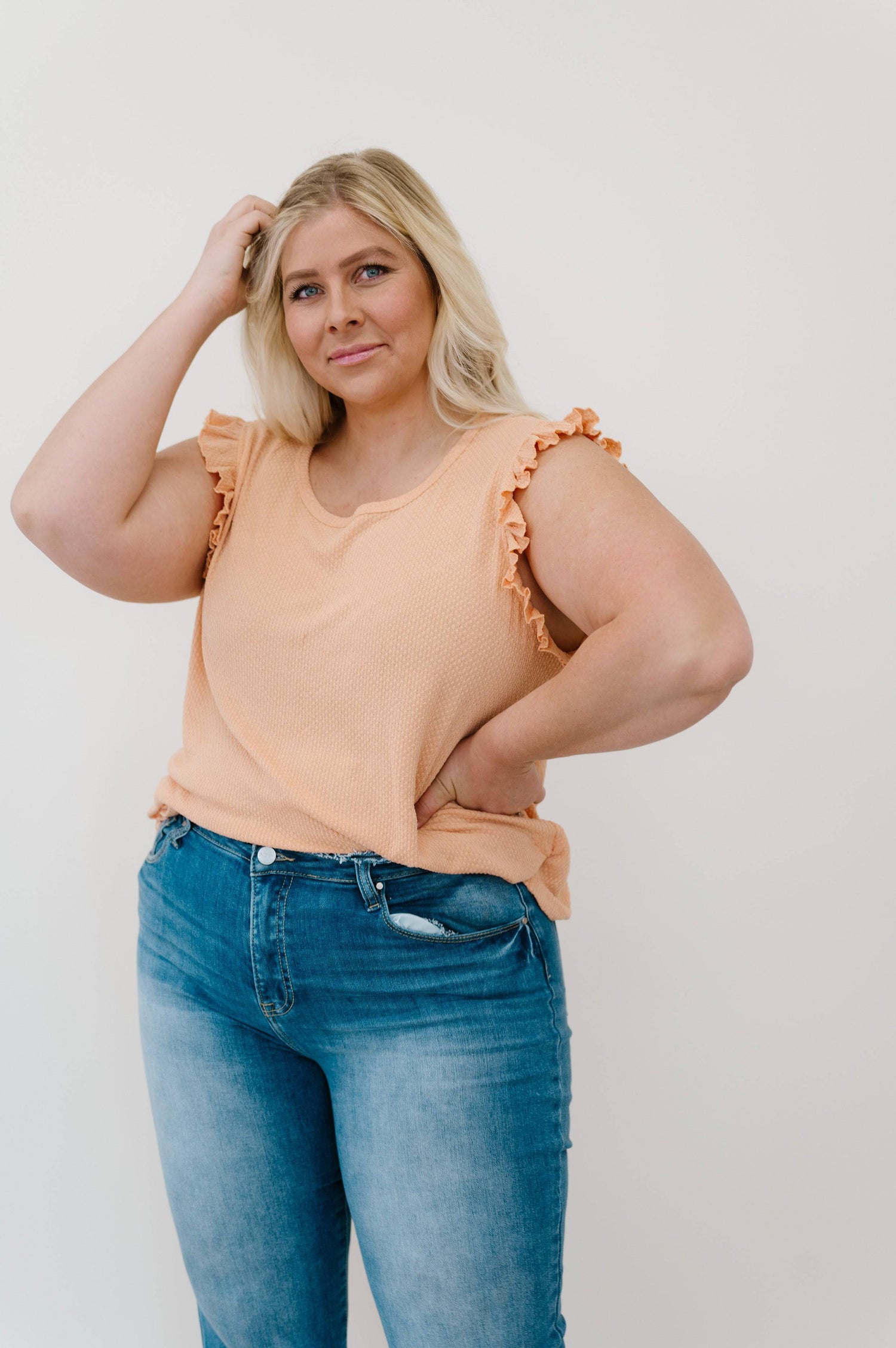 Call Me Darling Ruffle Sleeve Tank