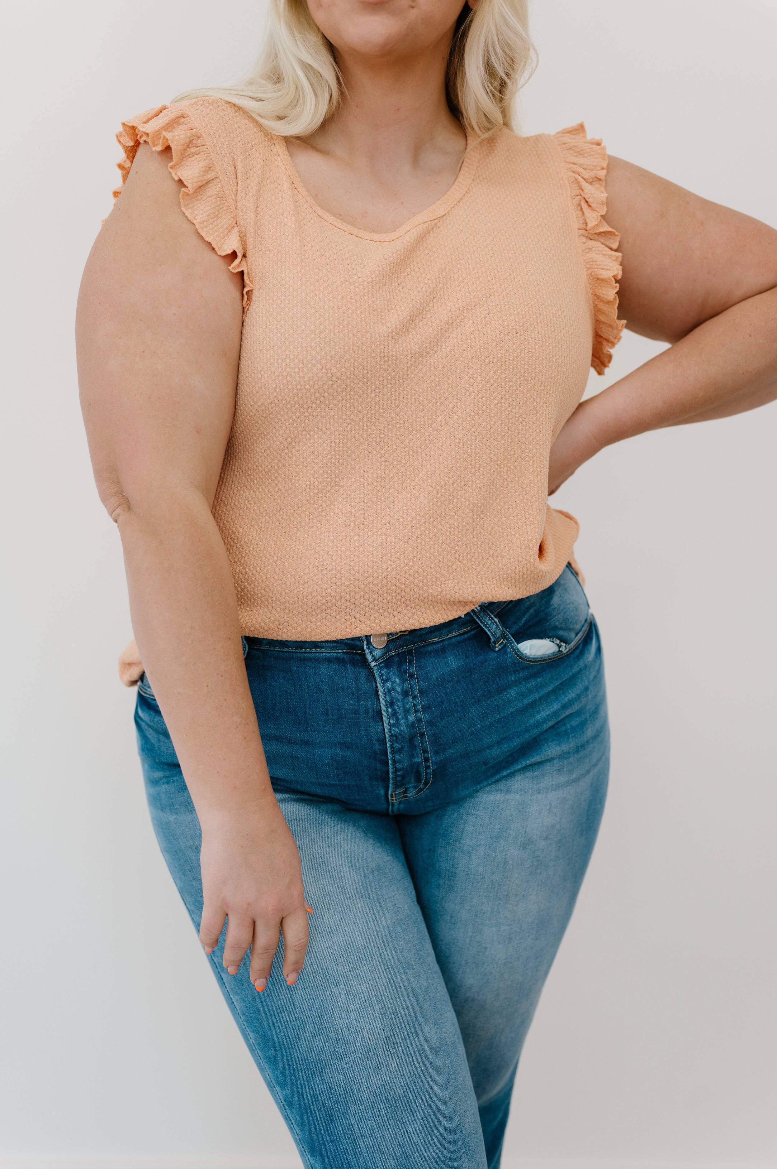 Call Me Darling Ruffle Sleeve Tank