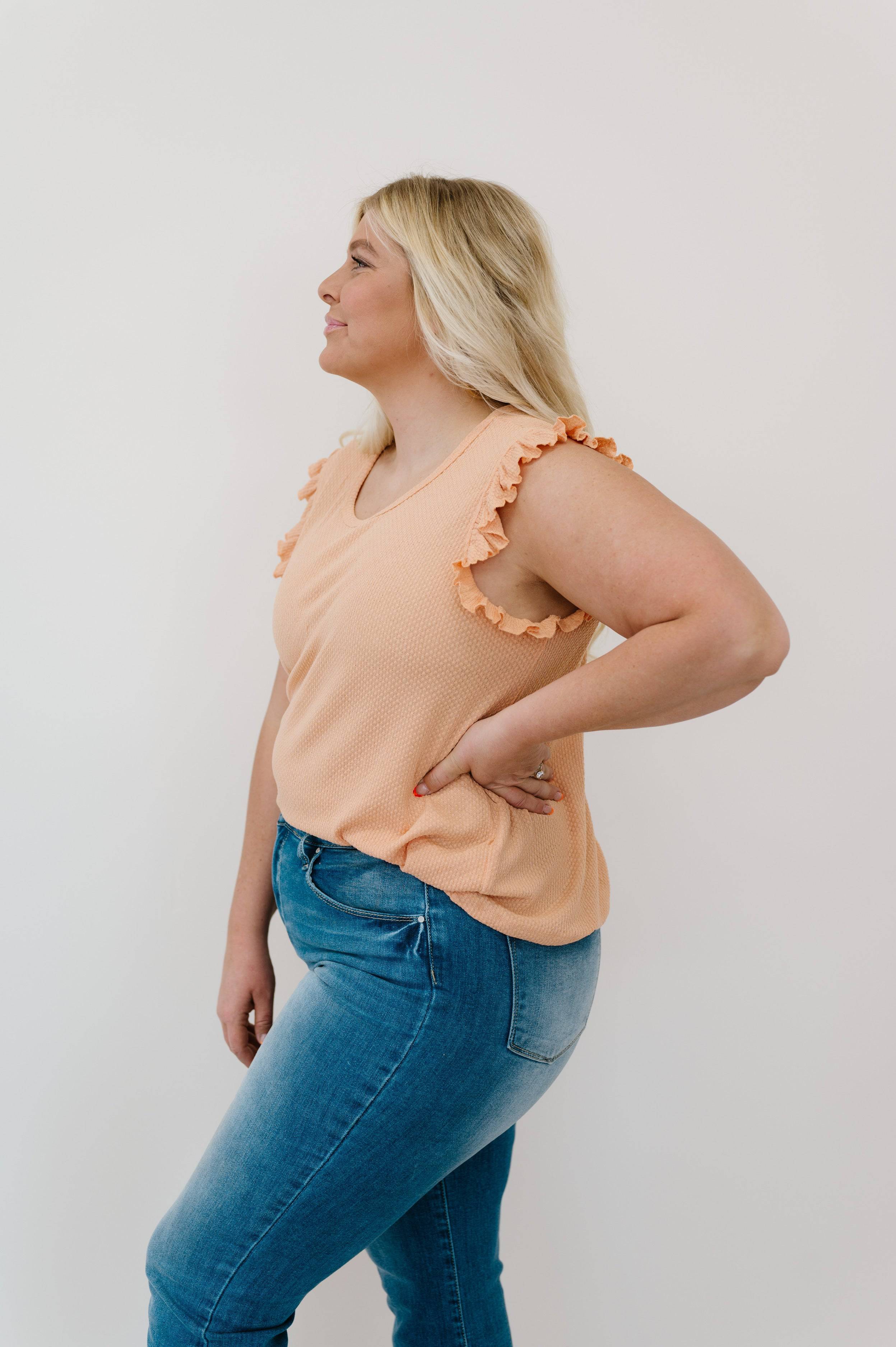 Call Me Darling Ruffle Sleeve Tank