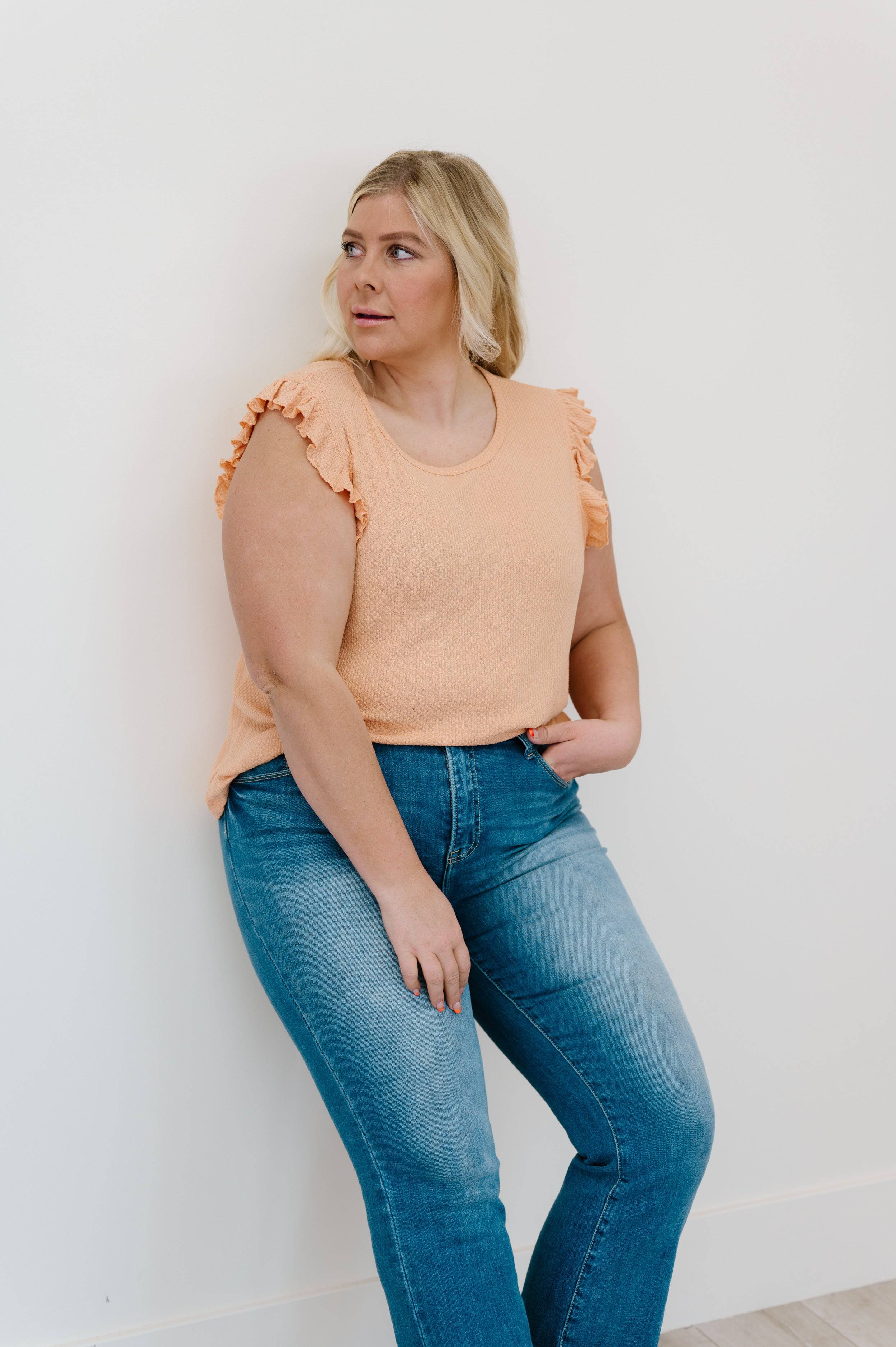 Call Me Darling Ruffle Sleeve Tank