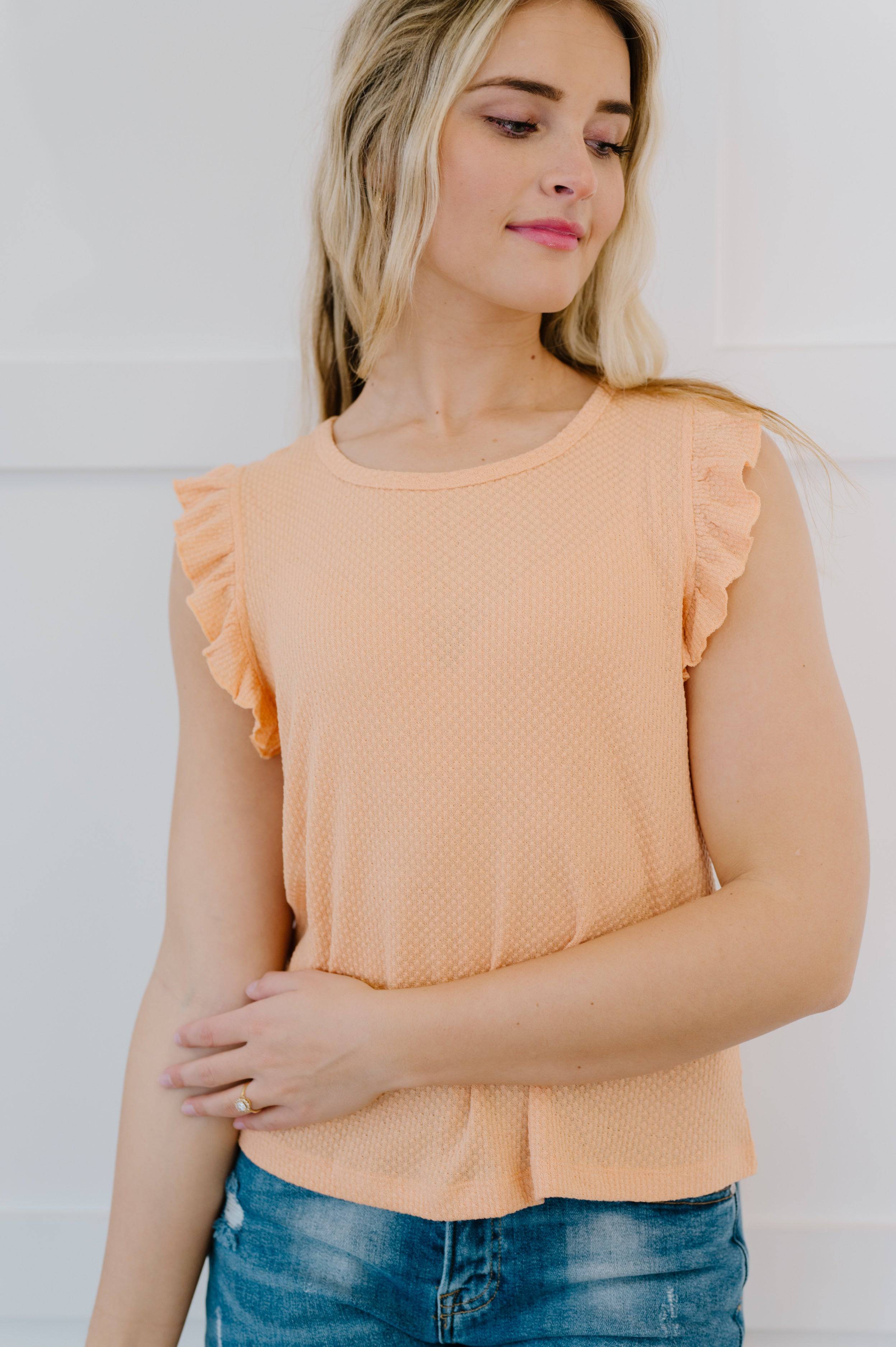 Call Me Darling Ruffle Sleeve Tank