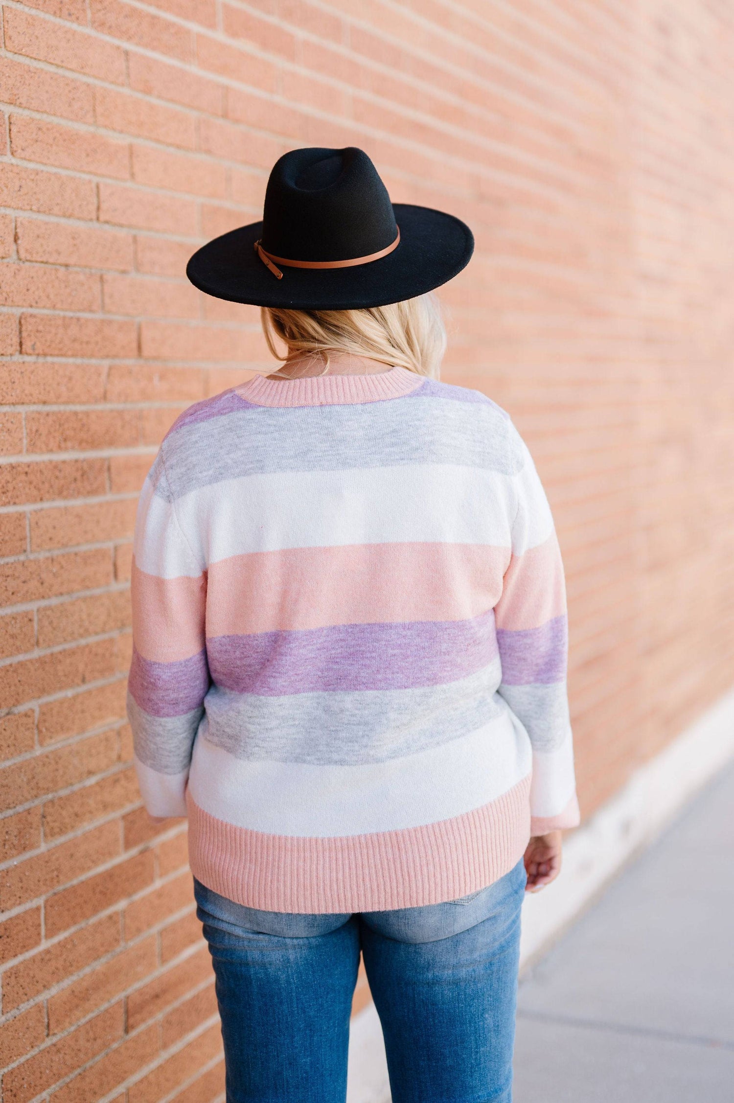 Let Me Love You Color Block Sweater - Mulberry Skies
