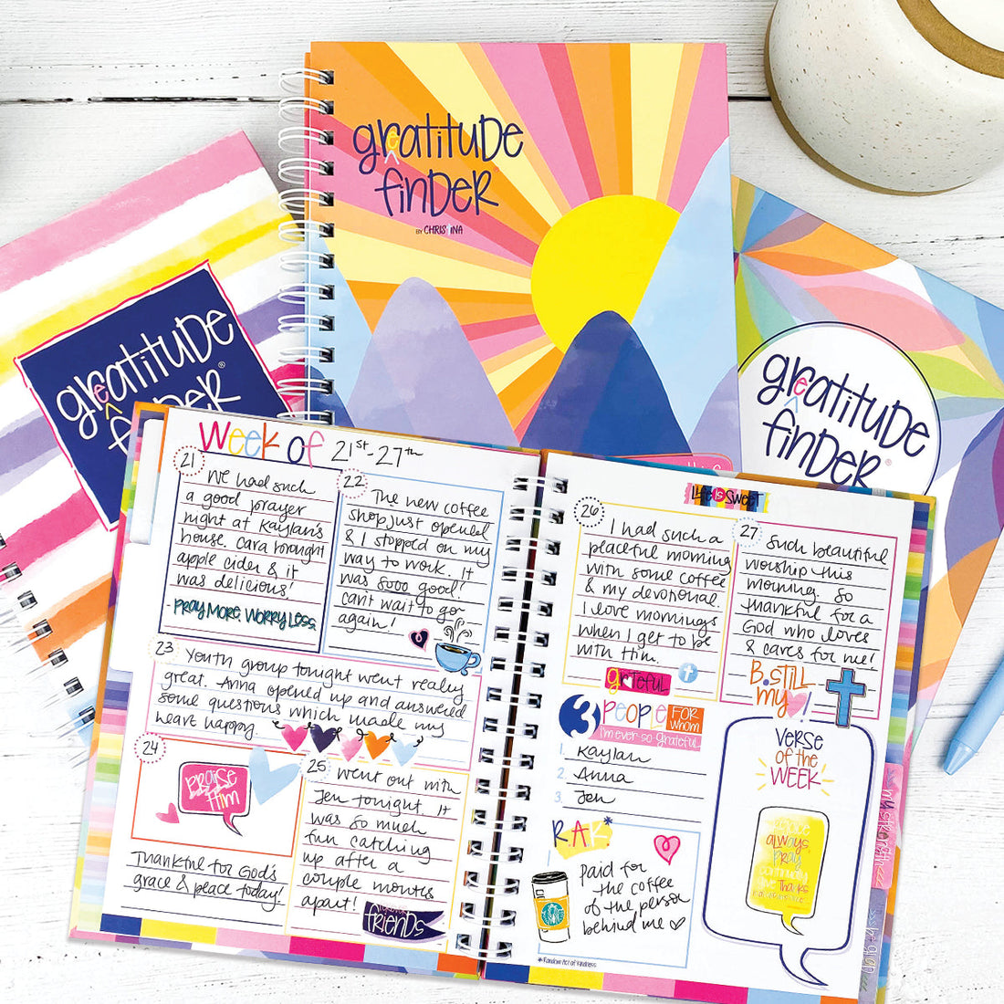 Faith-Based Gratitude Finder® Journals by Christina