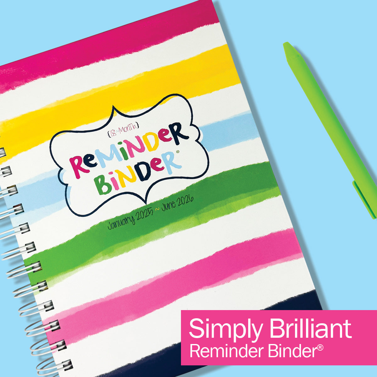 2025-26 Reminder Binder® Planner | January 2025 - June 2026