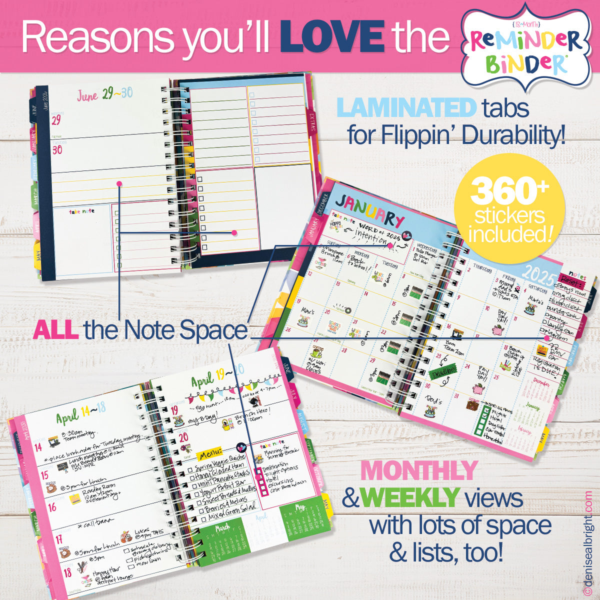 2025-26 Reminder Binder® Planner | January 2025 - June 2026