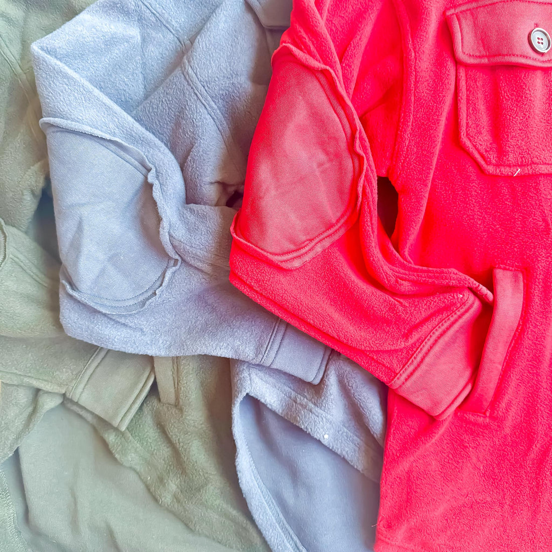 Warm Weather Shacket in Red - Mulberry Skies