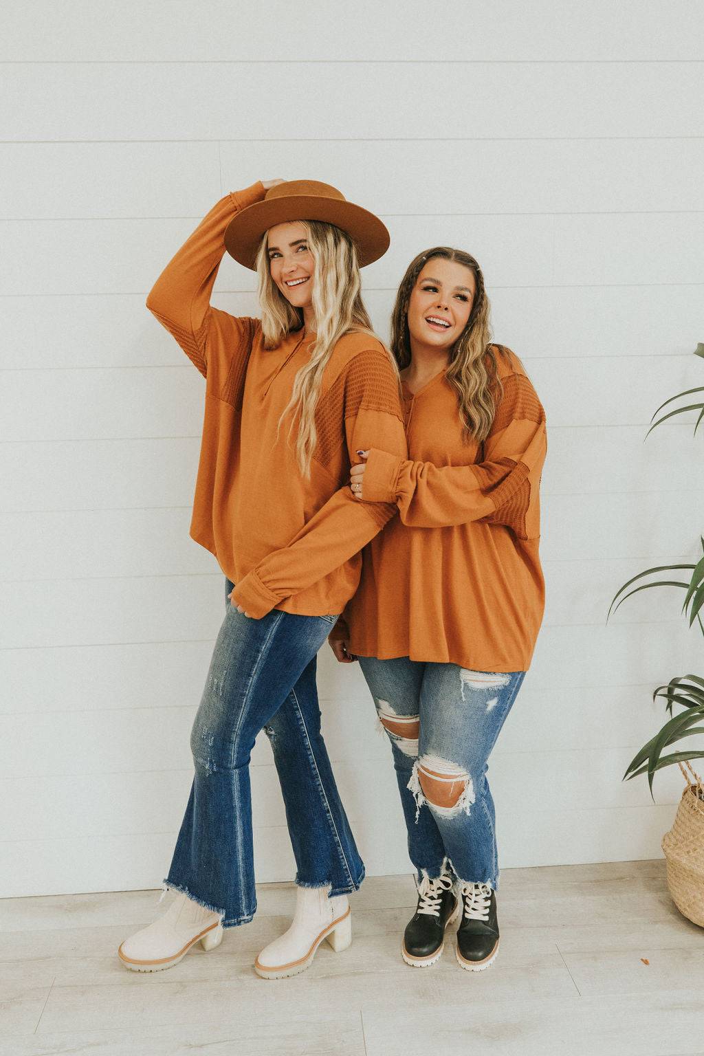 Just Too Sweet Contrast Sleeve Top - Mulberry Skies