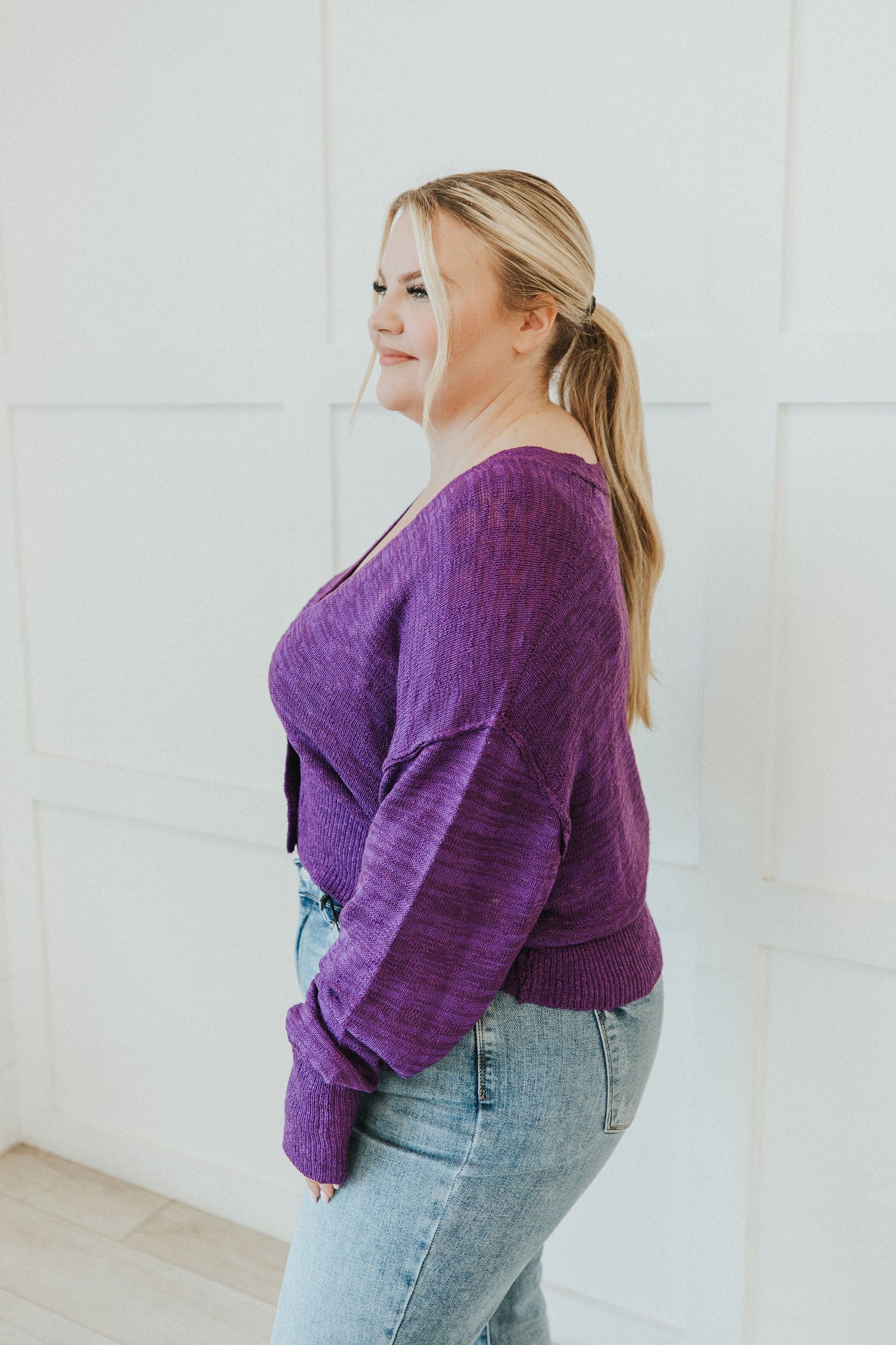 All Figured Out Button Front Cardigan