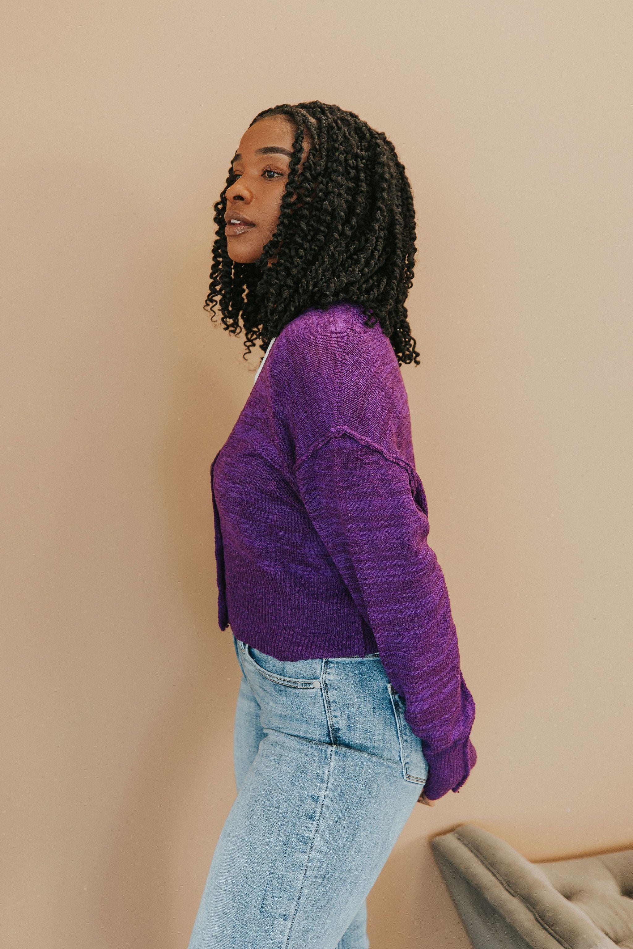 All Figured Out Button Front Cardigan