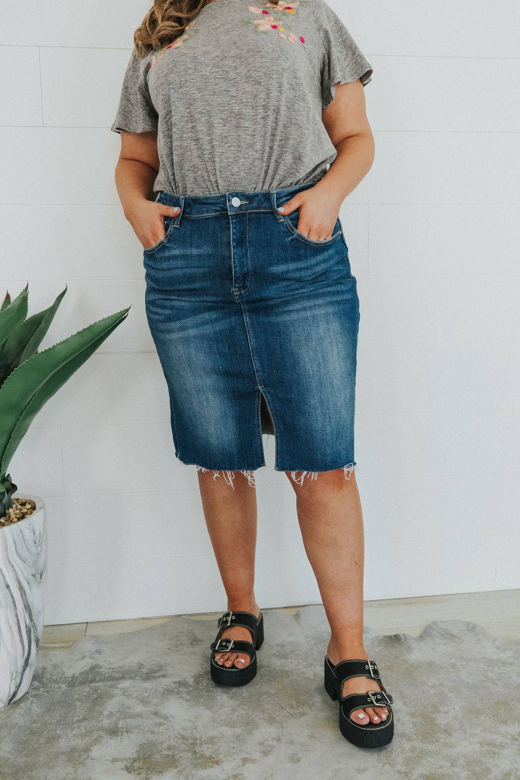 Get It Girl Denim Skirt