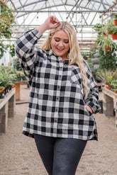 Winter Wonder Buffalo Plaid Top - Mulberry Skies