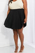 Cheer You On Mini Skirt in Black - Mulberry Skies