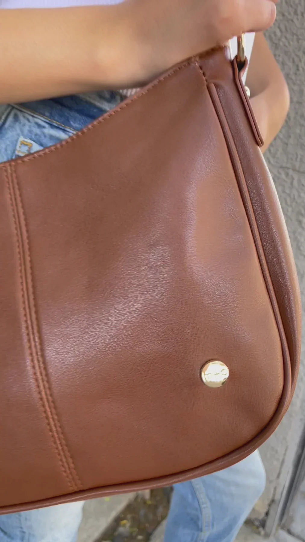 Marissa Saddle Crossbody Bag - Mulberry Skies