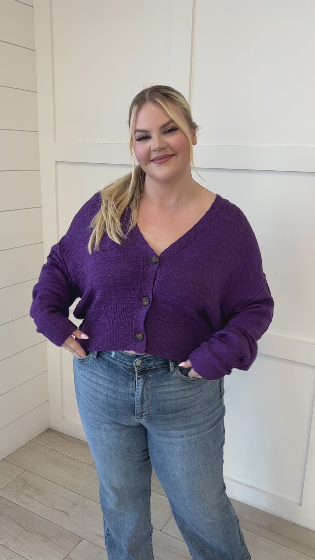 All Figured Out Button Front Cardigan