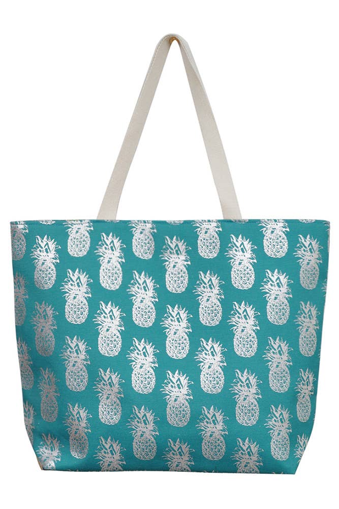 Pineapple Pattern Beach Bag