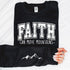 Faith with Sleeve Accent Sweatshirt - Mulberry Skies