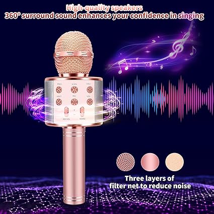 Rockstar Karaoke Microphone in Assorted Colors - Mulberry Skies