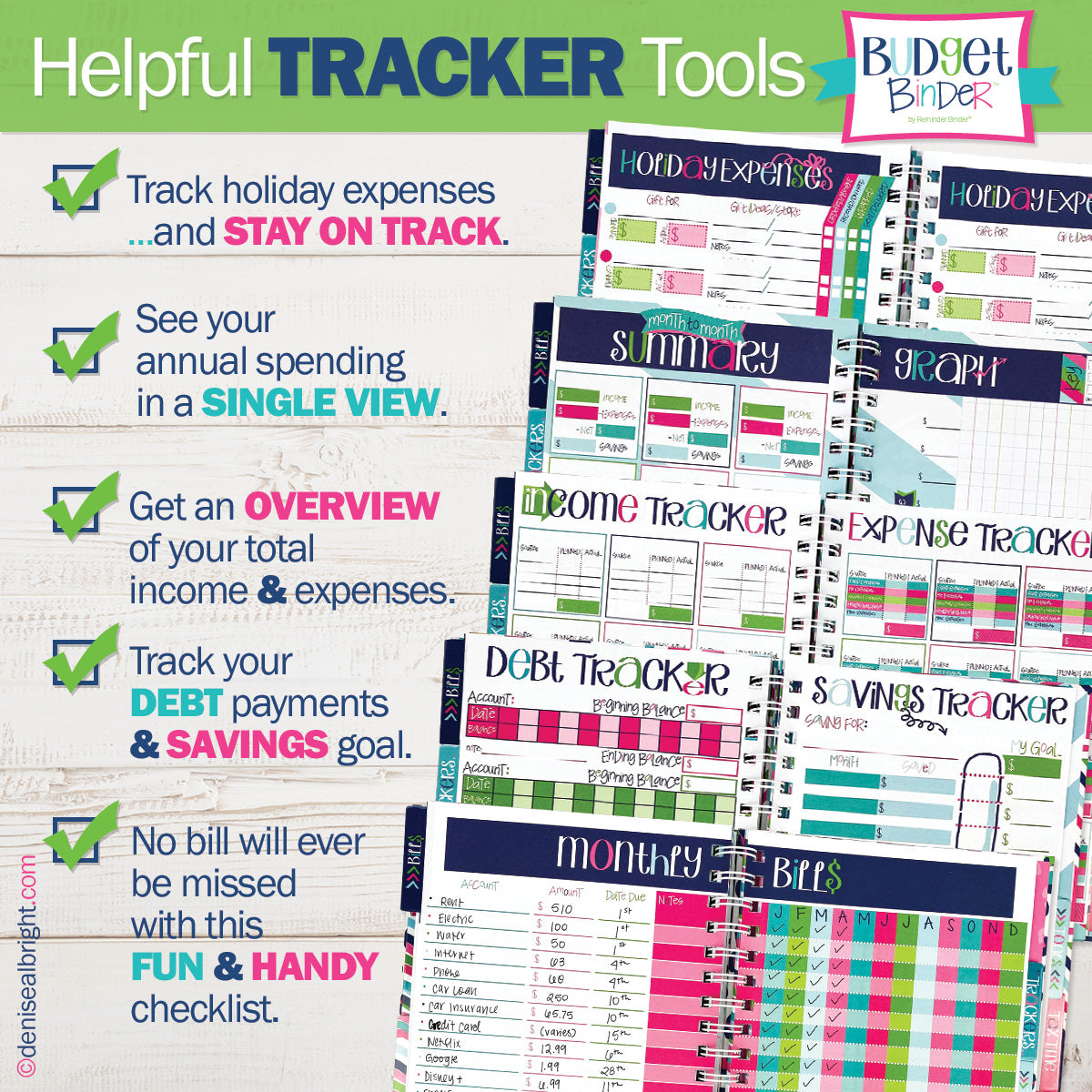 Budget Binder™ Bill Tracker Financial Planner - Mulberry Skies