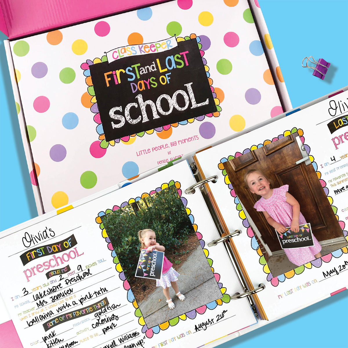NEW! Mom Must-Have School Keepsake Kit | Class Keeper® + Photo Prop Deck + School Stickers - Mulberry Skies