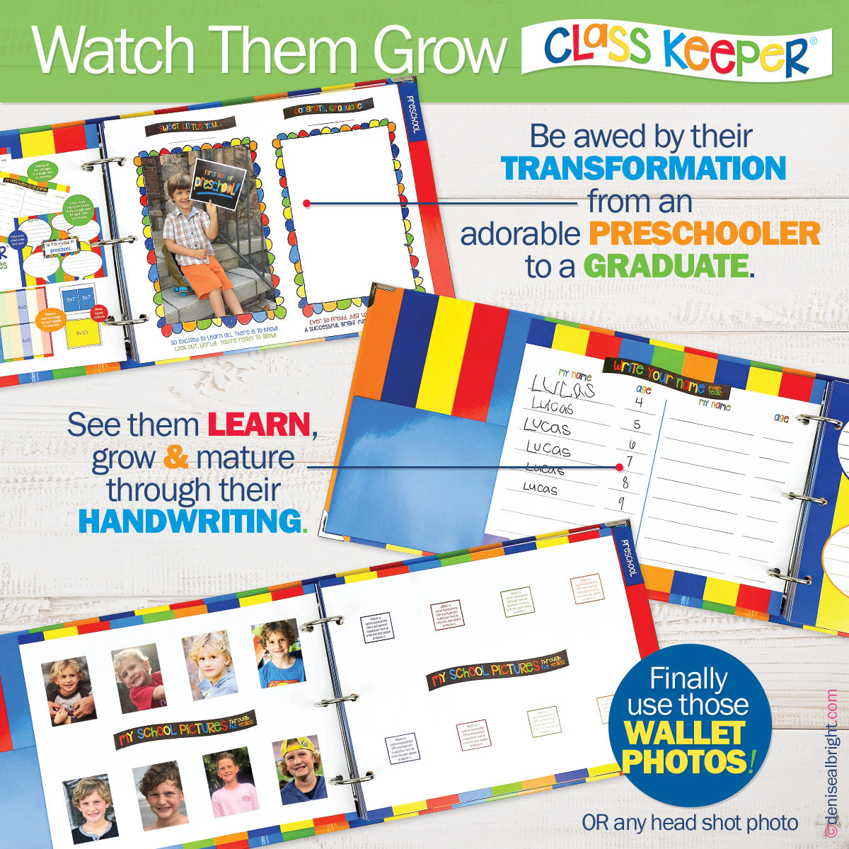 NEW! Mom Must-Have School Keepsake Kit | Class Keeper® + Photo Prop Deck + School Stickers - Mulberry Skies