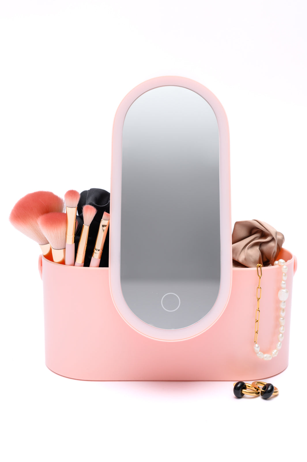 Portable Beauty Storage With LED Mirror - Mulberry Skies