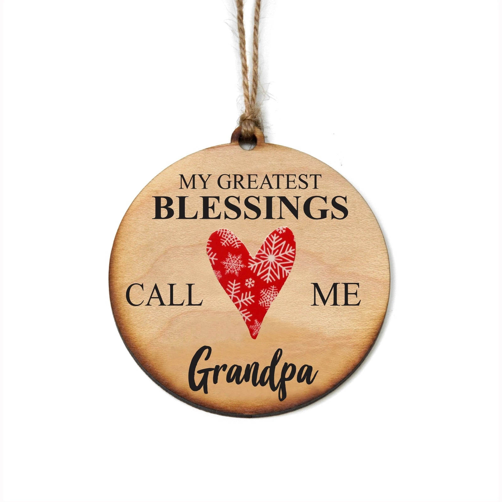 Grandpa Wooden Christmas Ornament-Mulberry Skies