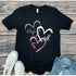 Faith Hope Love Hearts Graphic Tee - Mulberry Skies