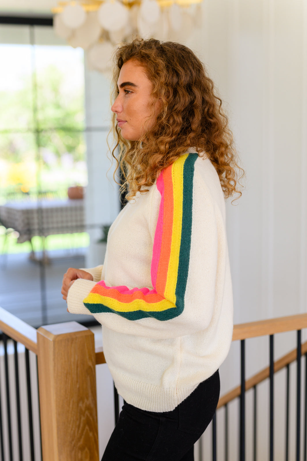 Songs About Rainbows Striped Sweater - Mulberry Skies